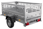 Remorque légère 200x106 UNITRAILER GARDEN 200 KIPP avec côtés en filet