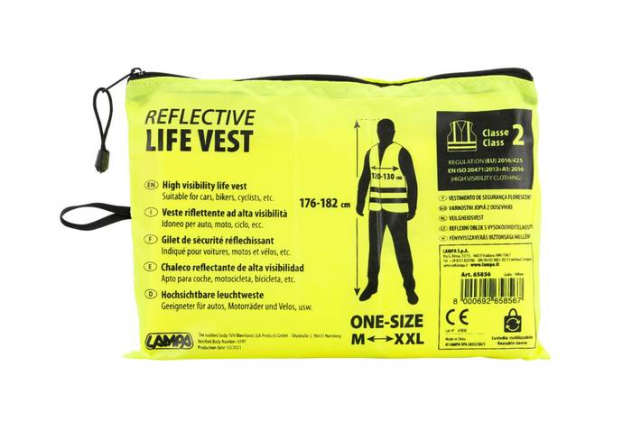 Gilet réfléchissant LAMPA M-XXL jaune