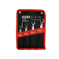 Clés à anneau semi-ouvertes YATO YT-0143 8-17 mm 4 pièces.
