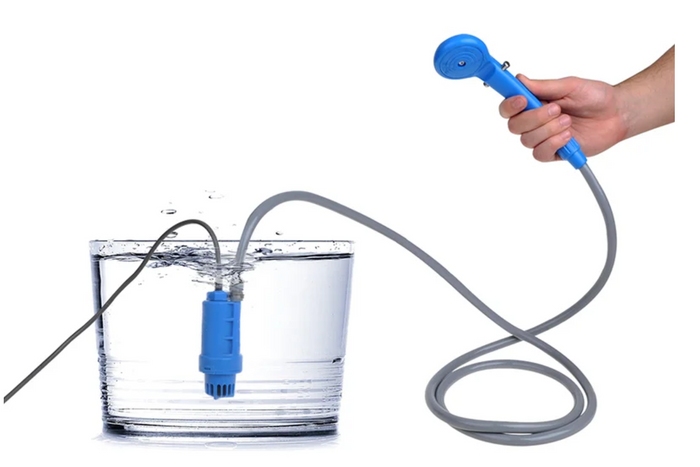 Douche de voyage portable ProPlus 770408, kit mobile pour camping-car, caravane et voiture 12 V