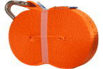 Courroie de transport orange UNITRAIER 10 m/25 mm/1 t avec tendeur