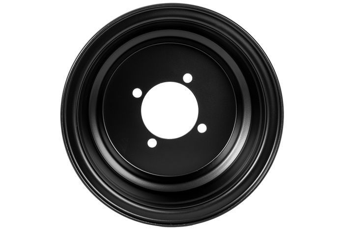 Jante en acier UNITRAILER noire 5,5 po x 8 po H2 4x88 ET:-2