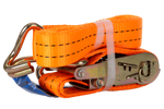 Ensemble de quatre courroies de transport UNITRAILER 3m/35mm/2t orange avec tendeur