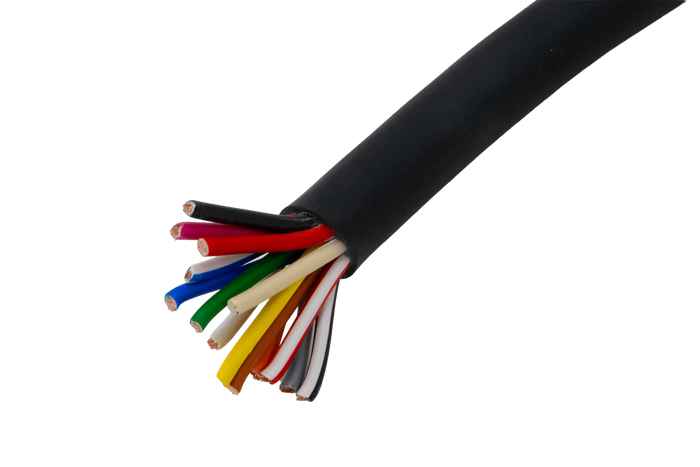 Câble électrique HYBSZ YLY-S 8x1,5+5x2,5 à treize conducteurs - 1 m