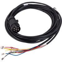 Faisceau électrique pour remorque MANTES 4 m, prise 7 broches, connecteurs 6,3