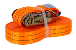 Sangle d'arrimage orange UNITRAILER 12 m/35 mm/2 t avec tendeur
