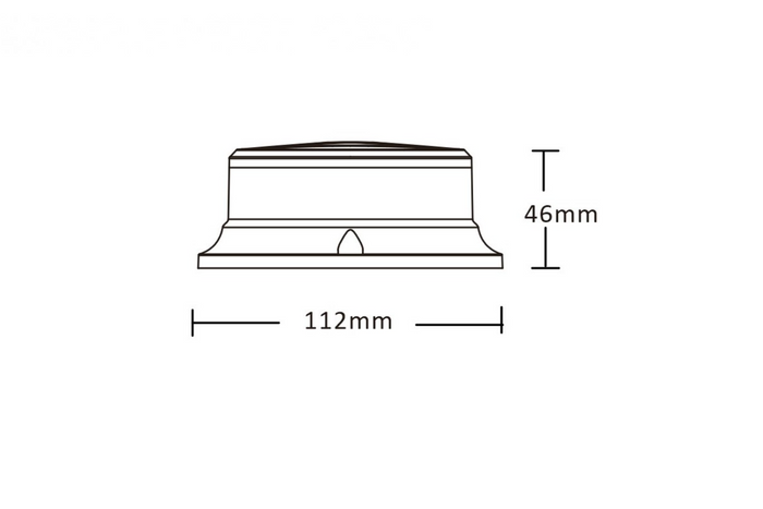 Lampe de signalisation LED KAMAR PICO ALR0056, 3 modes de clignotement