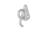 Crochet latéral métallique ProPlus 342157 avec œillet pour la fixation de bâches, cordes de remorque