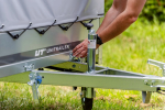 Remorque routière avec bâche haute, arceau H-800 et roue jockey 230x125 Garden Trailer 230 KIPP
