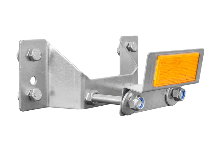 Support de roue de secours pour remorque de jardin UNITRAIER KIPP avec réflecteur