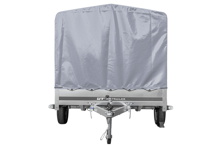 Remorque sur ressorts 264x150 UNITRAILER GARDEN 265/R KIPP avec châssis H-1100 et bâche grise