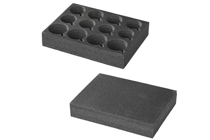ProPlus 761472 porte-gobelets et verres pour camping-car, mousse rigide, peut contenir 12 gobelets