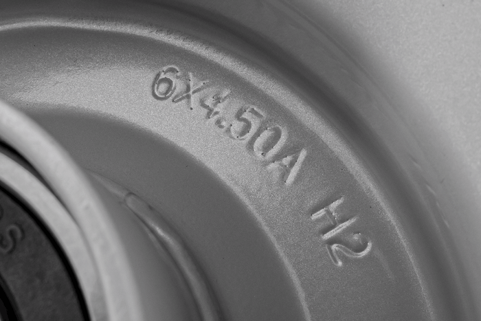 Jante en acier UNITRAILER 4,5A x 6"H2 3x96 avec roulements 6205-2RS