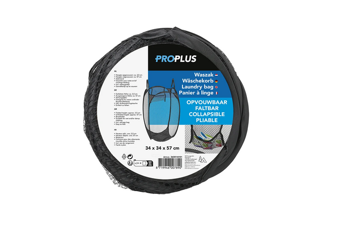 Sac à linge pliable ProPlus 360814V01 pour camping-car et voyages