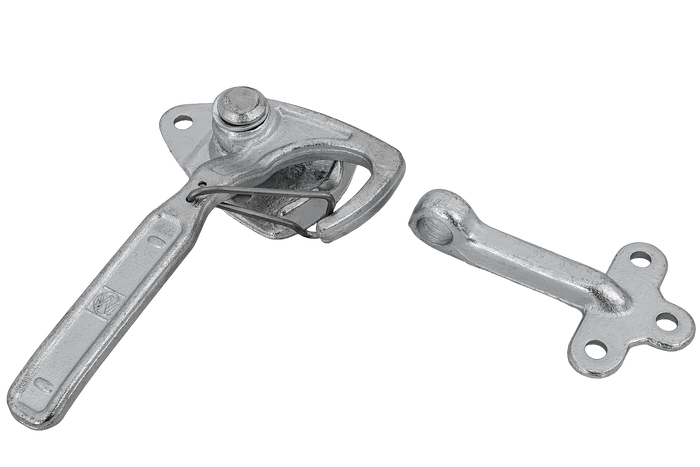 Attelage, charnière côté droit avec fixation WINTERHOFF WV 20-R + WVG 20-A, fermeture latérale complète remorque