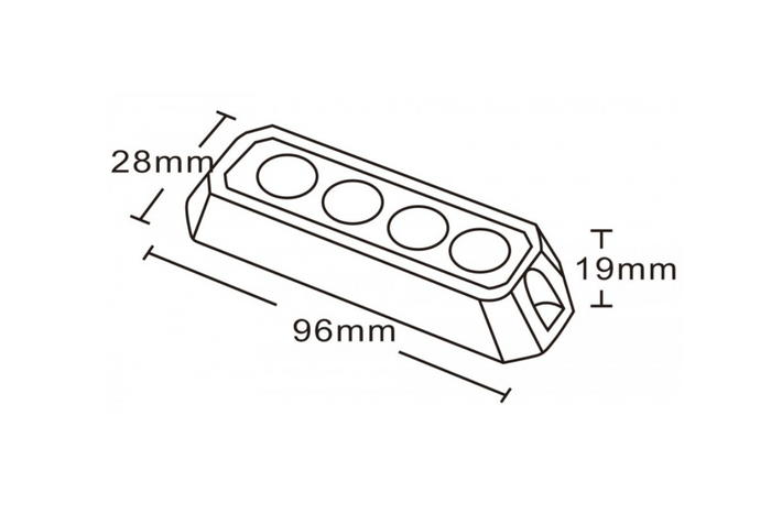 Le gyrophare LED KAMAR LW0025-ALR-1, lumière clignotante orange