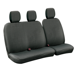 Ensemble de housses de siège auto LAMPA Dots-1 noir/gris, pour bus et fourgonnettes