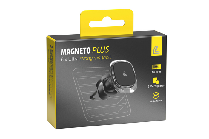 Support magnétique pour téléphone Magneto Plus LAMPA pour grille d'aération