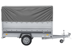 Remorque 264x125 UNITRAILER FORCE 264 KIPP avec ridelles BIS, châssis H-800 et bâche grise