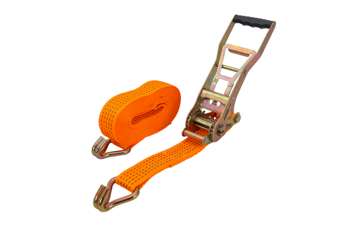 Courroie de transport orange UNITRAILER ERGO 8 m/50 mm/5 t avec tendeur