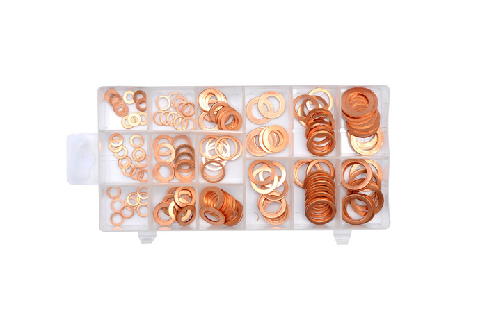 Rondelles en cuivre YATO YT-06871, lot de 150 pièces.