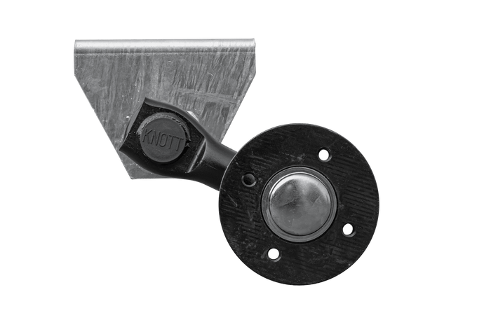 Essieu non freiné KNOTT VG7-L pour remorque 750kg 1125mm 1615mm 4x100