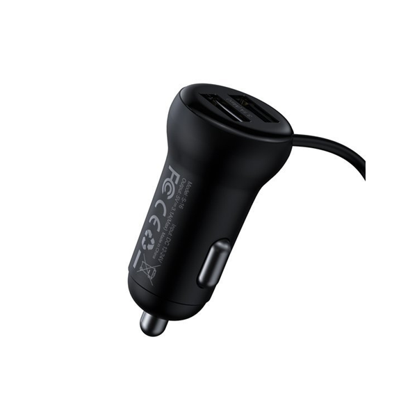 Émetteur FM BASEUS T type S-16 Bluetooth 5.0 MP3 + chargeur de voiture 2 ports USB