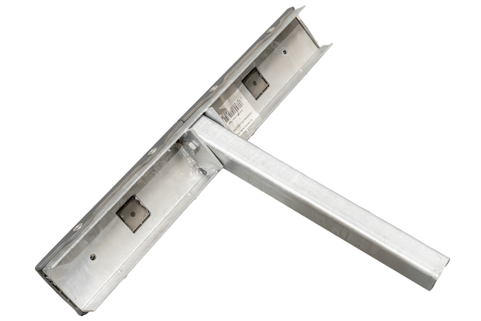 Support latéral plat OUTLET UNITRAILER, longueur 59 cm, hauteur 40 cm, pour remorque à bateau, GRIS