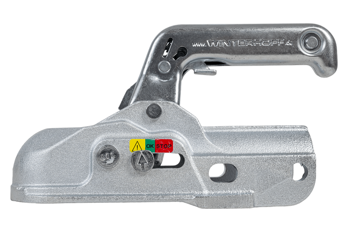 Attelage à boule WINTERHOFF WW 30-K+Z pour remorque de 3000 kg avec timon tubulaire de 35 à 51 mm, en fonte