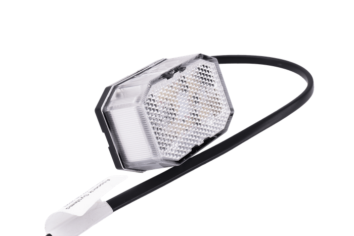 Feu de gabarit LED ASPOCK Flexipoint rouge/blanc avec câble DC et réflecteur