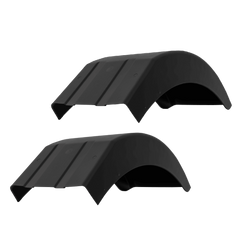 Jeu de deux demi-garde-boue pour remorque DOMAR DR1013004+DR1013005, passage de roue 395/220mm gauche+droite