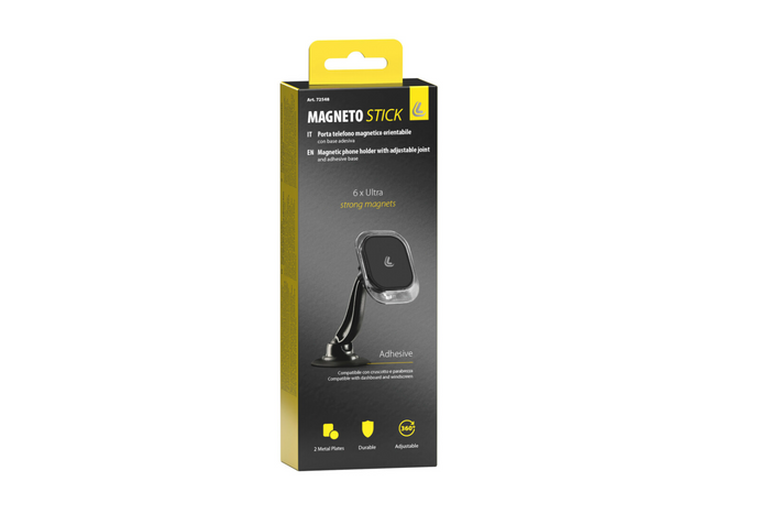 Support de téléphone magnétique LAMPA Magneto Stick avec base auto-adhésive