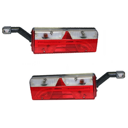 Feux arrière à baïonnette ASPÖCK EUROPOINT III 7 broches ASS2 avec avertisseur sonore, 7 fonctions gauche + droite