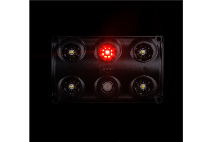 Lampe intérieure de voiture LED HORPOL LWD2157/CZ 900 lm noire avec interrupteur et diode rouge