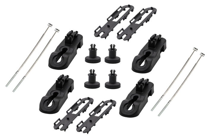 Coffre de toit Inter Pack Stella 480 en kevlar argenté (flexi fit G2)