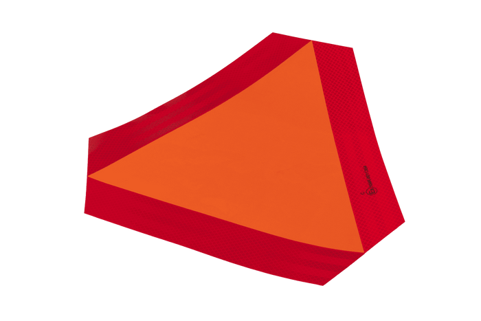 Autocollant réfléchissant HERMON, triangle de signalisation de ralentissement, 300x120mm