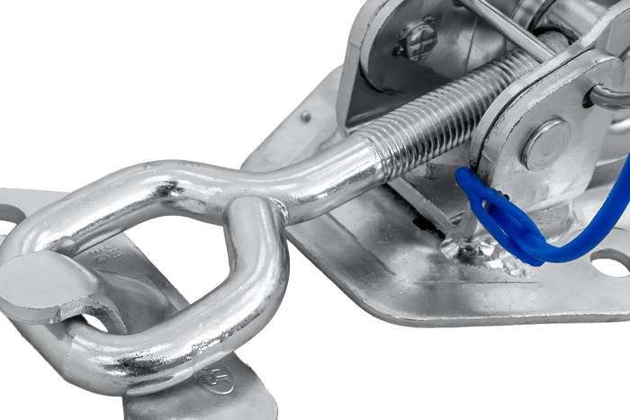 Attelage, charnière latérale avec fixation STEELPRESS ZB-15A+Z-15, fermeture excentrique complète du côté de la remorque