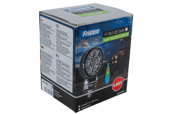 Projecteur de travail LED FRISTOM FT-364 SLIM avec réflecteur, 6 x LED 1500 lm