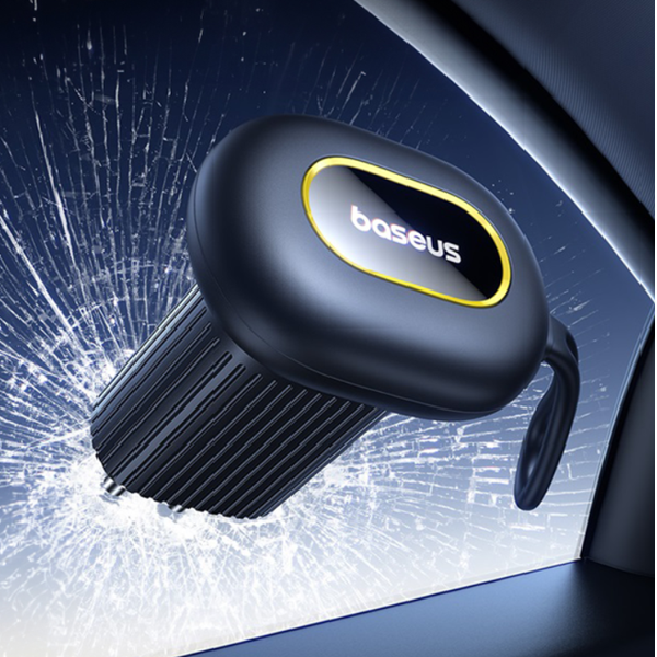 Marteau de sécurité BASEUS GoTrip DT1 2 en 1 pour vitres, couteau de sauvetage pour ceintures de sécurité