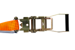 Ensemble de quatre courroies de transport UNITRAILER 12 m/50 mm/5 t orange avec tendeur