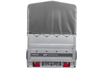 Remorque 264x125 UNITRAILER FORCE 264 KIPP avec ridelles BIS, châssis H-800 et bâche grise