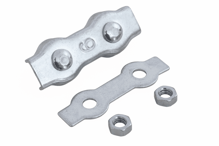 Serre câble double selle DROMET ZLS.6 pour câbles de 6 mm