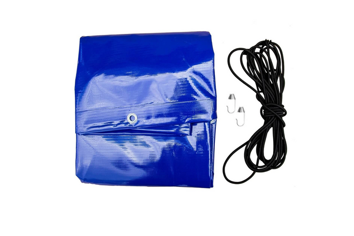 Bâche de protection pour châssis H-1100 UNITRAILER, bâche bleue pour remorque 264 x 125 cm GARDEN 264