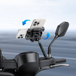 Support universel pour téléphone de vélo/moto BASEUS GoTrip Series avec rétroviseur