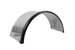 Garde-boue double pour remorque 15-16" DOMAR DK7120, passage de roue 880/400 mm, métal avec bord en caoutchouc