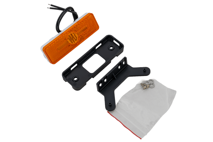 Feu de gabarit, position LED WAŚ W254 2033, orange, universel, avec support
