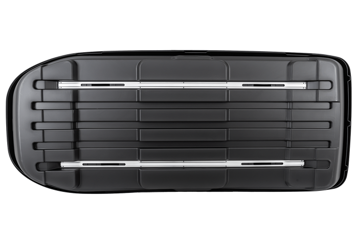 Coffre de toit, box Inter Pack Monsun PRO L, noir métallisé