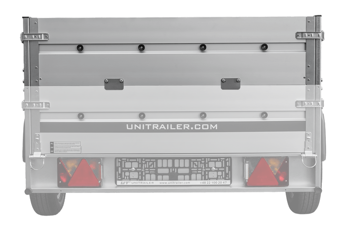 Côtés en aluminium BIS pour la remorque UNITRAILER GARDEN 230 KIPP ALU