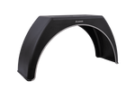 Garde-boue de remorque 15-17,5" DOMAR DK3114, passage de roue plat 950/300 mm avec garniture blanche