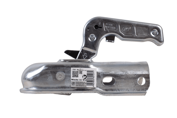 Attelage à boule STEELPRESS ZSK-1300C pour remorque de 1300 kg avec timon tubulaire de 50 mm